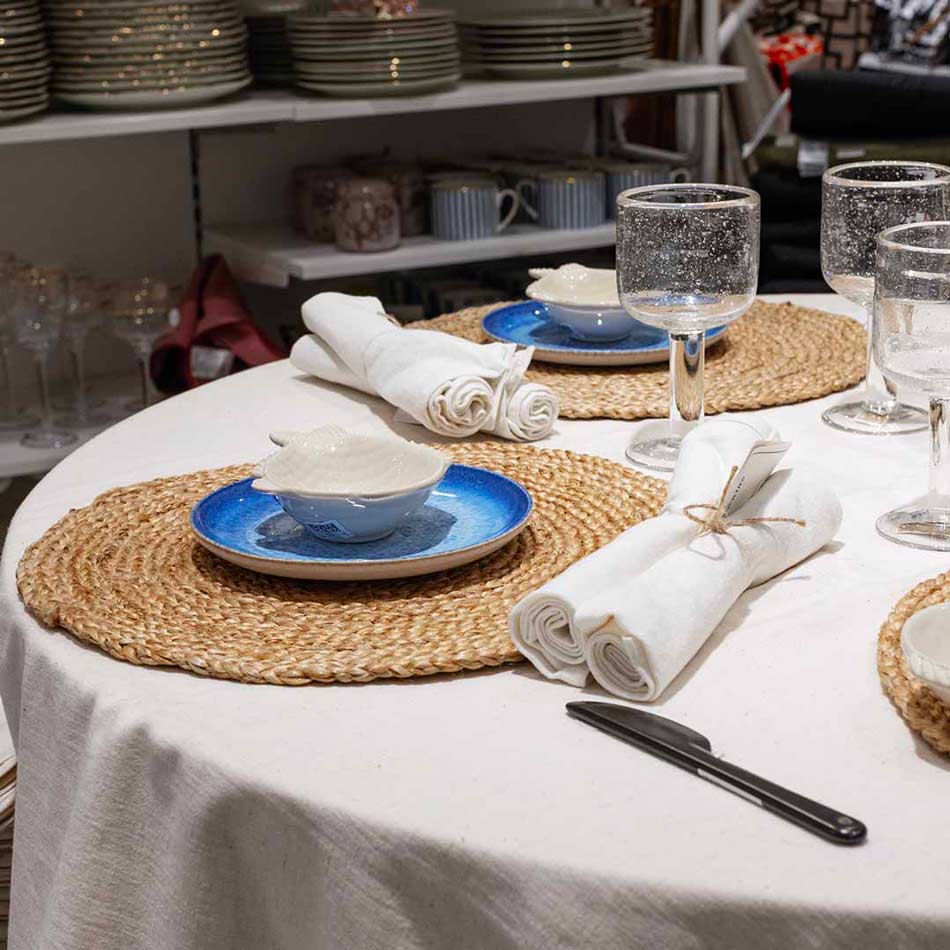 Beautiful table setting with tableware from H&M Home in Frederiksberg.